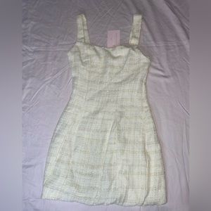 caramella yellow mini dress